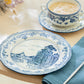 Blue Heritage Toile Fine Porcelain Dessert Plate