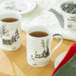 Winter Wonderland Snowman Village Bone China Mug