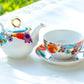 Grace Teaware Meadow Joy Fine Porcelain Tea For One Teapot Tea cup
