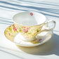 Gracie Bone China Rosebud with Hummingbird Bone China Tea Cup and Saucer set of 1