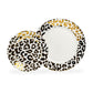 Gold Leopard Fine Porcelain Dessert/Dinner Plate