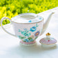Grace Teaware Pink Flower Floral Garden Fine Porcelain Teapot
