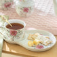 Pink Camellia Fine Porcelain Tea Snack Set
