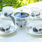 Winter Wonderland Santa Carriage Bone China Tea Set