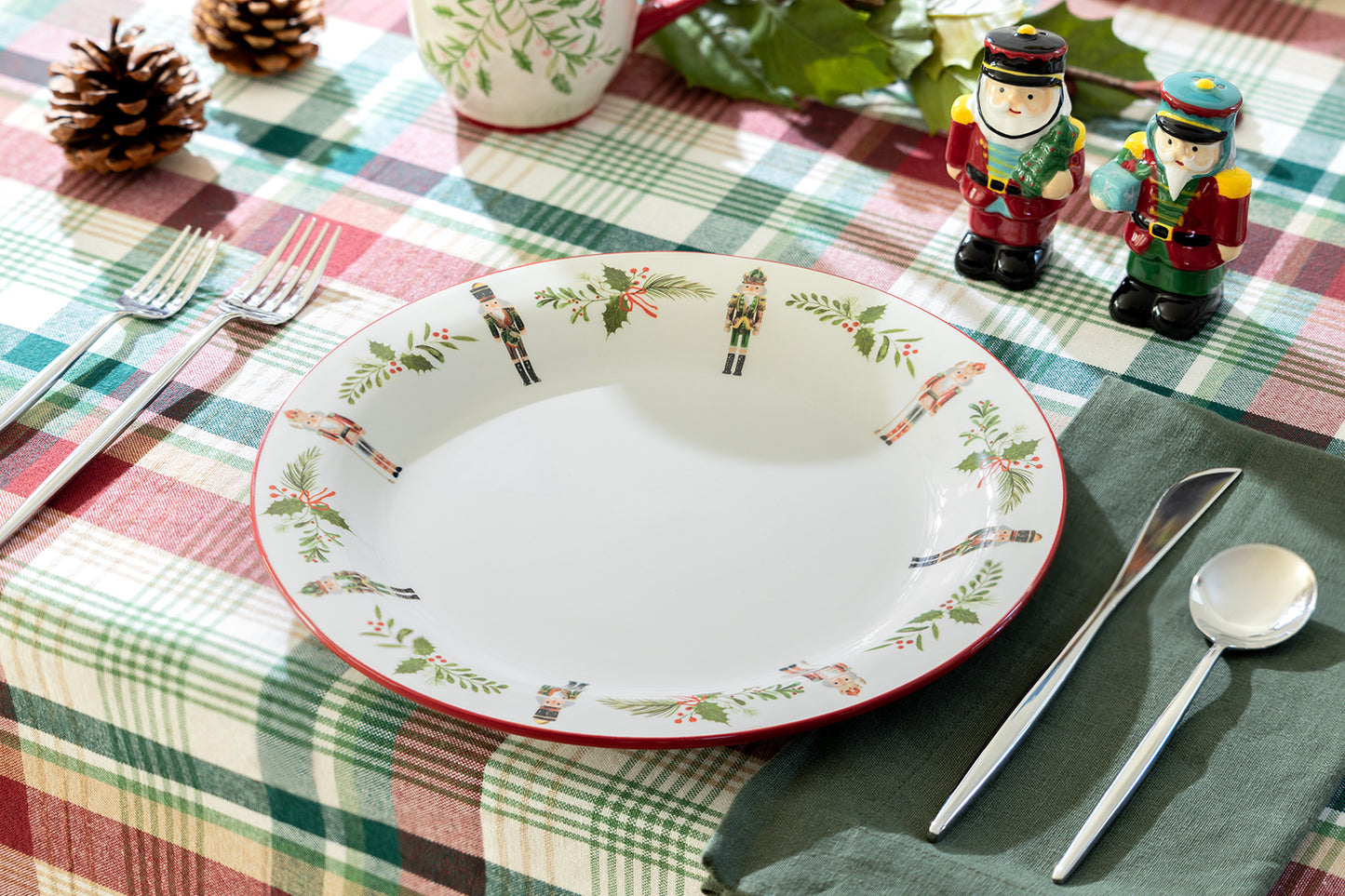10.4" Holiday Royal Nutcrackers Dinner Plate
