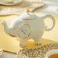 Grace Teaware White Gold Elephant Teapot