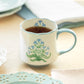 Blue Folk Bloom Mug
