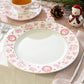 Christmas Pink Bow Fine Porcelain Dessert/Dinner Plate
