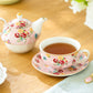 Pink Shabby Rose Fine Porcelain Tea For One Set