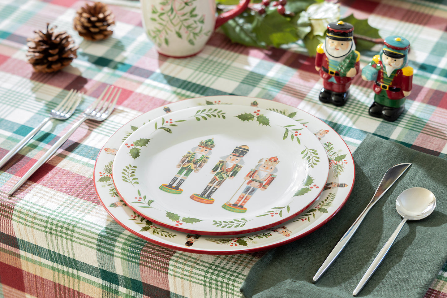 10.4" Holiday Royal Nutcrackers Dinner Plate