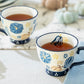 Pumpkins Blue Latte Mug