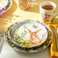 Spring Garden Bunny Salad + Dinner Plate Set - 1