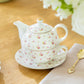 Rose Bud Fine Porcelain Tea For One Set