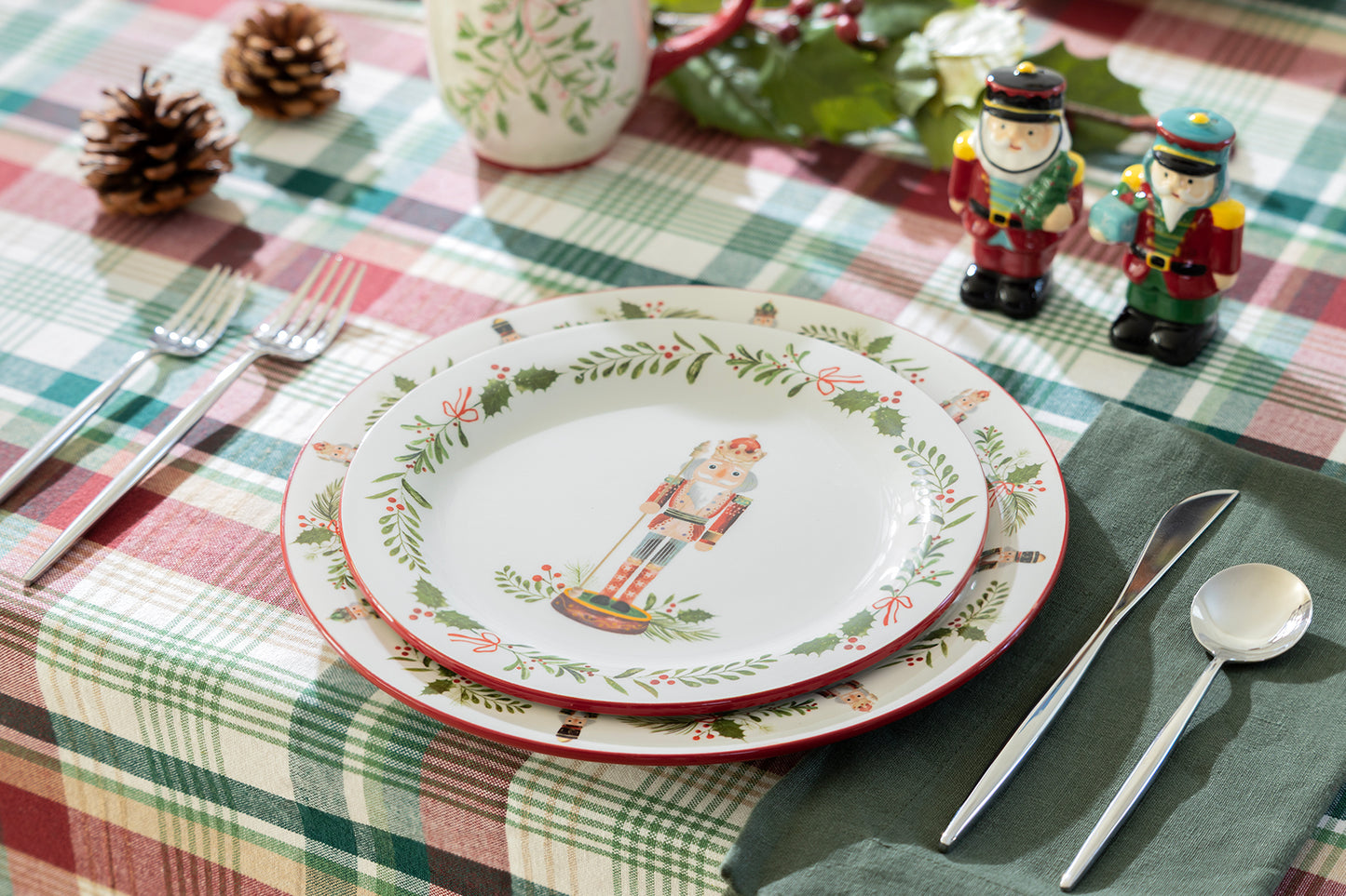 10.4" Holiday Royal Nutcrackers Dinner Plate