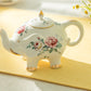 Grace Teaware Rose Elephant Fine Porcelain Teapot