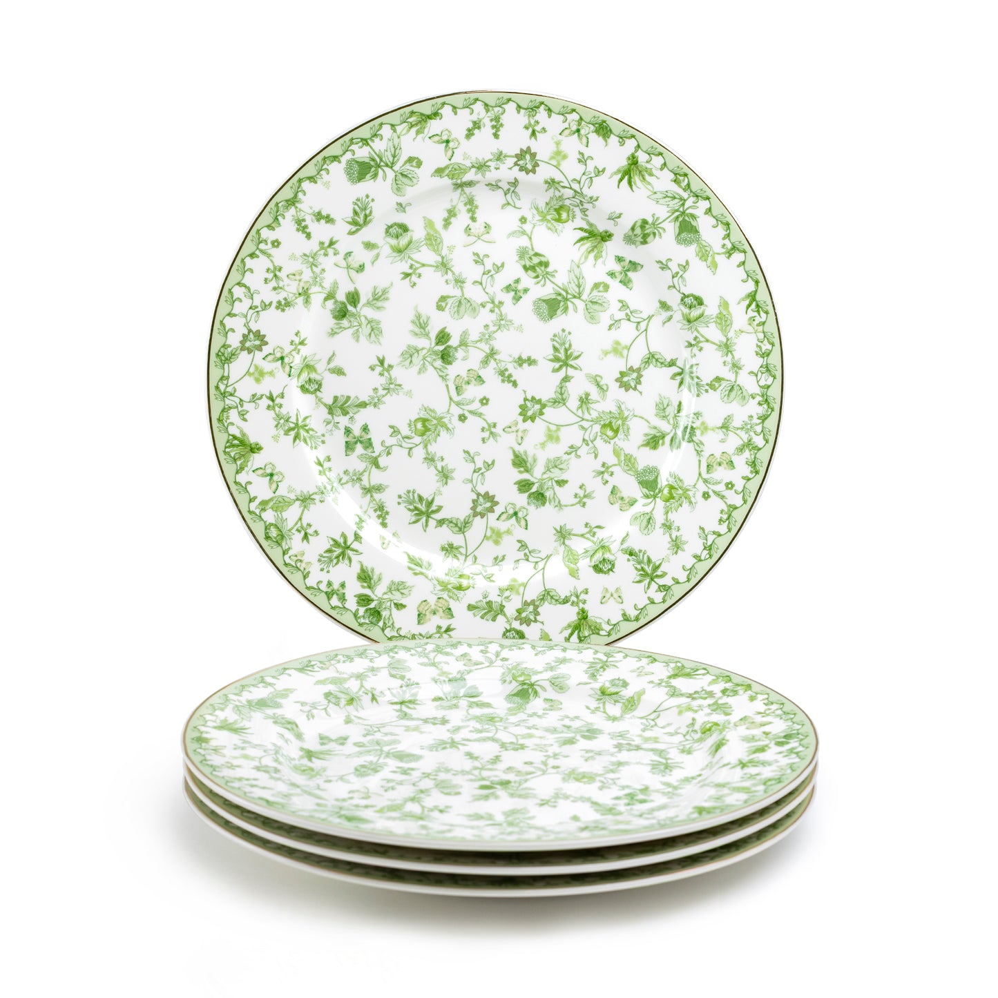 Greeny Garden Fine Porcelain Dessert/Dinner Plate