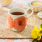 Poppy Bloom Embossed Reactive Glazed Coffee Mug