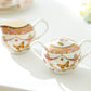 Butterflies with Pink Ornament Fine Porcelain Sugar & Creamer Set