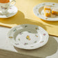 8" Summer Garden Fine Porcelain Dessert Plate
