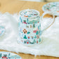 Christmas Village Fine Porcelain Teapot
