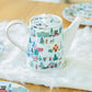 Christmas Village Fine Porcelain Teapot