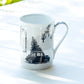 Gracie Bone China Winter Wonderland Holiday Christmas Tree Car Bone China Mug