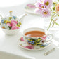 Grace's Rose Fine Porcelain Tea For One Set with Pink Gift Box