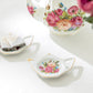 Sandra's Rose with Butterflies Fine Porcelain Tea Bag Holder Set of 4