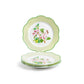 Apple Blossom Green Lattice Bone China Appetizer Plate