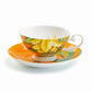 Stechcol Gracie Bone China Bird of Paradise Bone China Tea Cup and Saucer