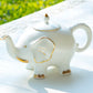 Grace Teaware White Gold Elephant Fine Porcelain teapot