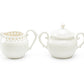 White Heirloom Fine Porcelain Sugar & Creamer Set