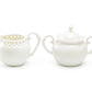 White Heirloom Fine Porcelain Sugar & Creamer Set
