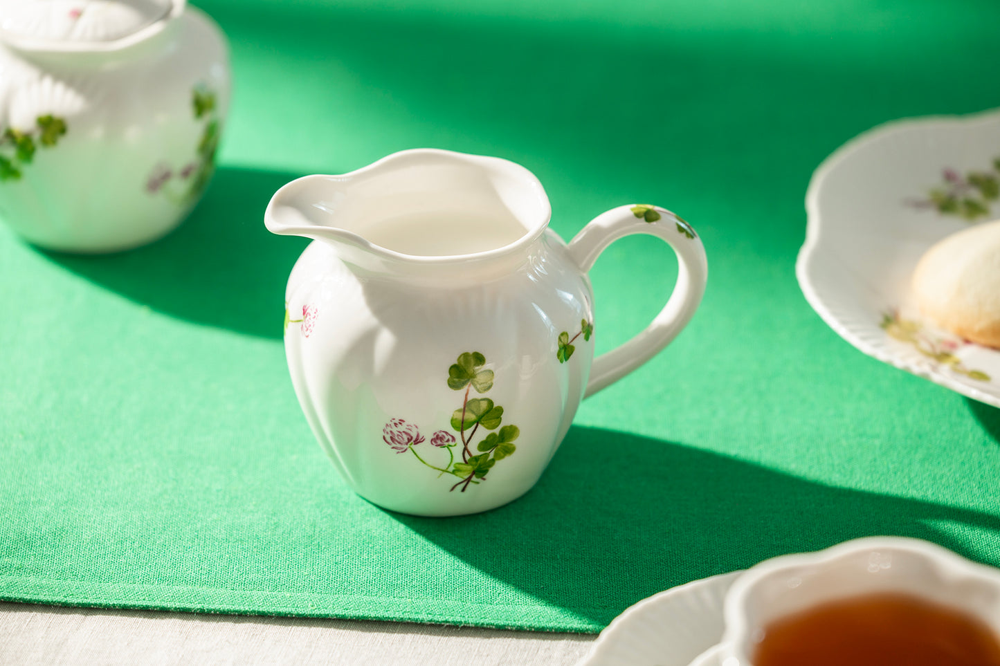 Julia's Clover Garden Fine Porcelain Creamer Pitcher