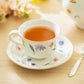 Butterfly Bloom Fine Porcelain Tea Cup and Saucer