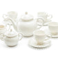 Grace Teaware White Heirloom Fine Porcelain Tea Set