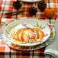 Potter's Studio 8.75" Fall Pumpkins Salad / Dessert Plate Mushrooms