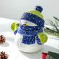 Cali Ceramic Snowman Large Cookie Jar 2.3 Qt. Gracie China Shop