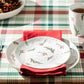 Potter's Studio Holly Berries Organic Shape Dessert / Dinner Plate