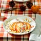 Potter's Studio 8.75" Fall Pumpkins Salad / Dessert Plate Mushrooms