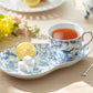 Blue Bird Toile Fine Porcelain Tea Snack Set