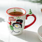 Merry Christmas Snowman and Cardinal Mug