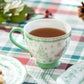 Festive Pup and Tree Fine Porcelain Latte Mug