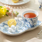 Blue Bird Toile Fine Porcelain Tea Snack Set