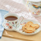 Spring Flowers with Hummingbird Fine Porcelain Tea Snack Set
