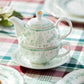 Festive Pup and Tree Fine Porcelain Tea For One Set