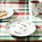 Potter's Studio Holly Berries Organic Shape Dessert Plate