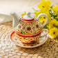Floral Spice Fine Porcelain Tea For One Set