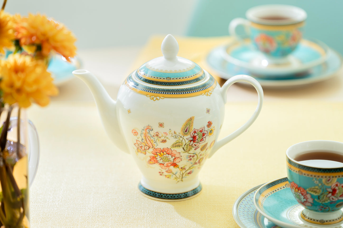 Emperor's Garden Fine Porcelain Teapot