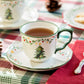 Christmas Tree Delight Cup and Saucer
